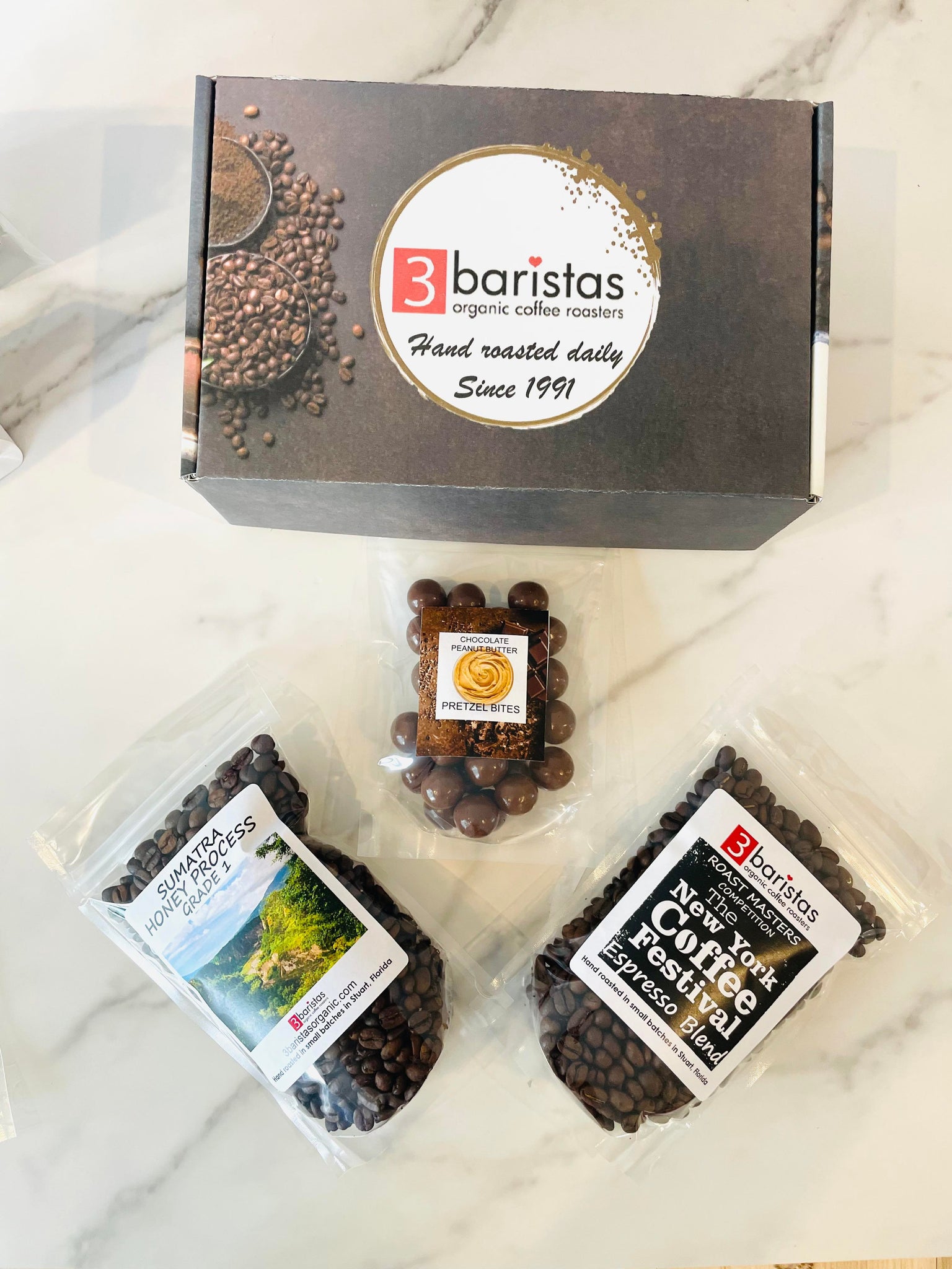 1.32 lbs Gourmet Coffee Gift Set - Flavored Coffee Bean Sampler - 12 Flavors